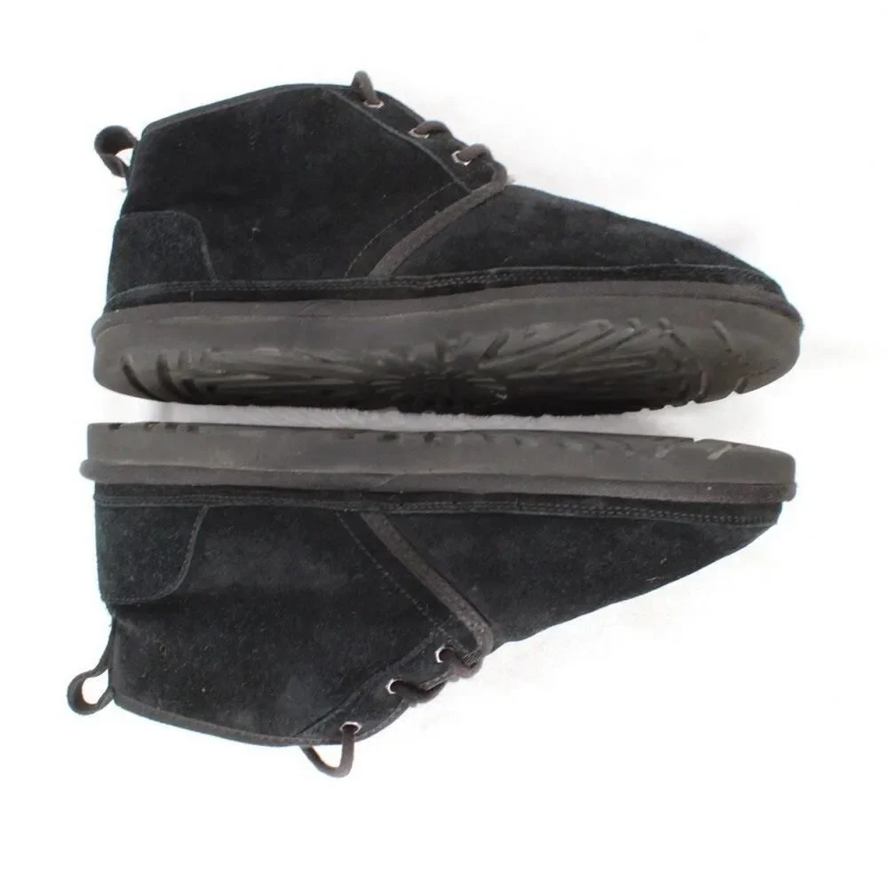 UGG NEUMEL Black Suede Sherpa Lined Chukka Boot 3236 Men Size 11
